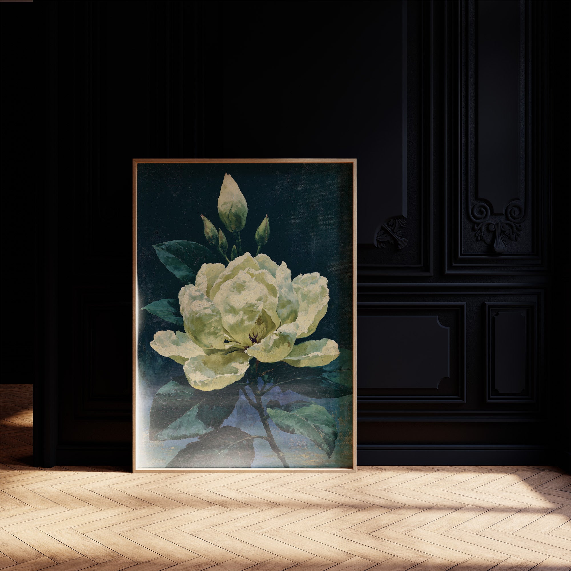 Ivory Bloom in Shadow
