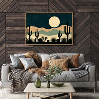 Cactus Garden Beneath the Moon