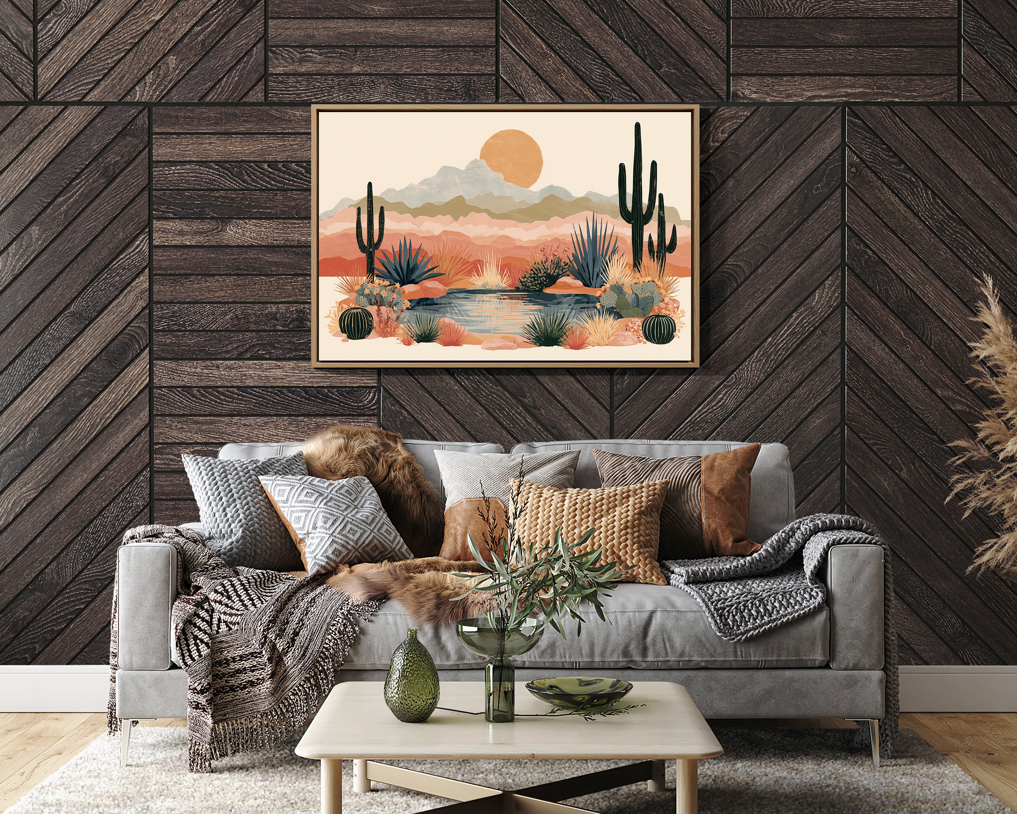 Desert Oasis at Golden Hour