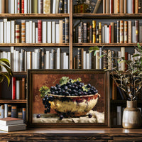 Bowl of Sunlit Grapes