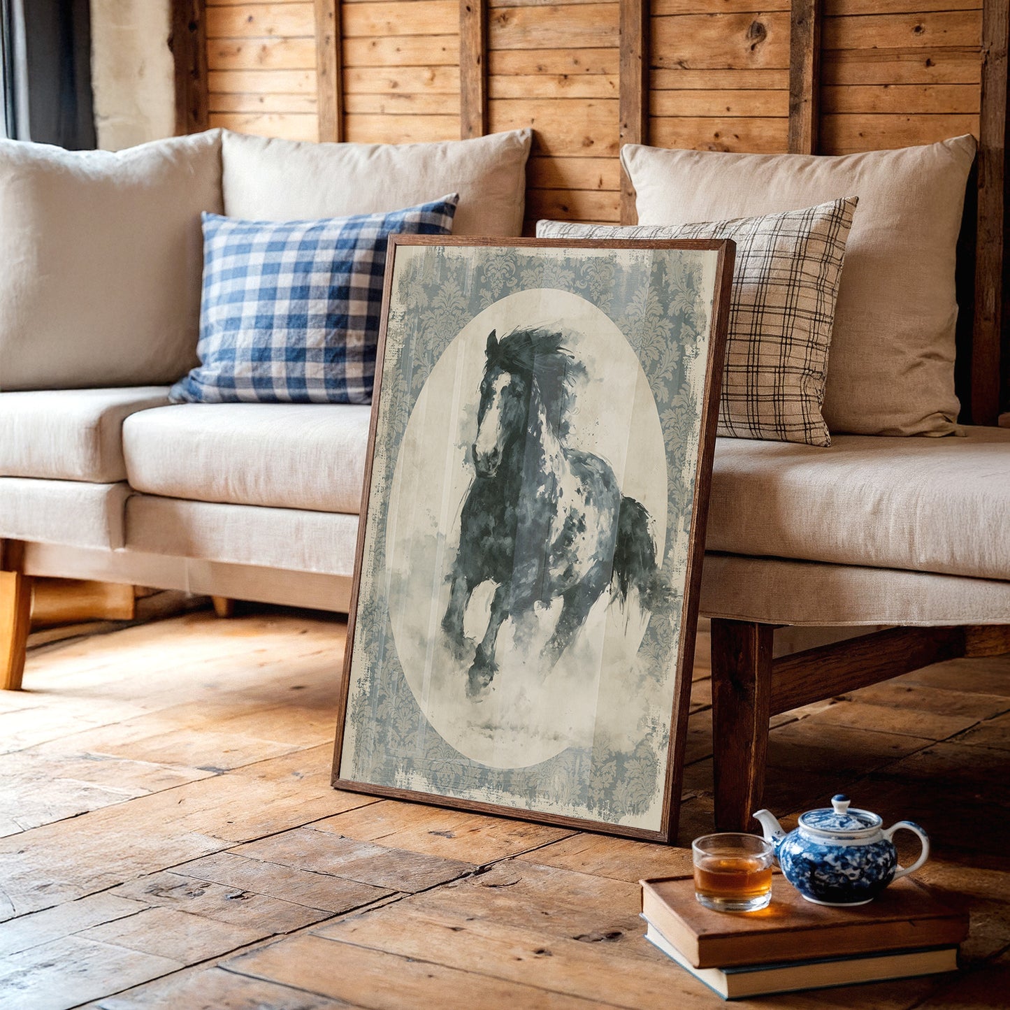 Portrait of a Wind-Torn Stallion