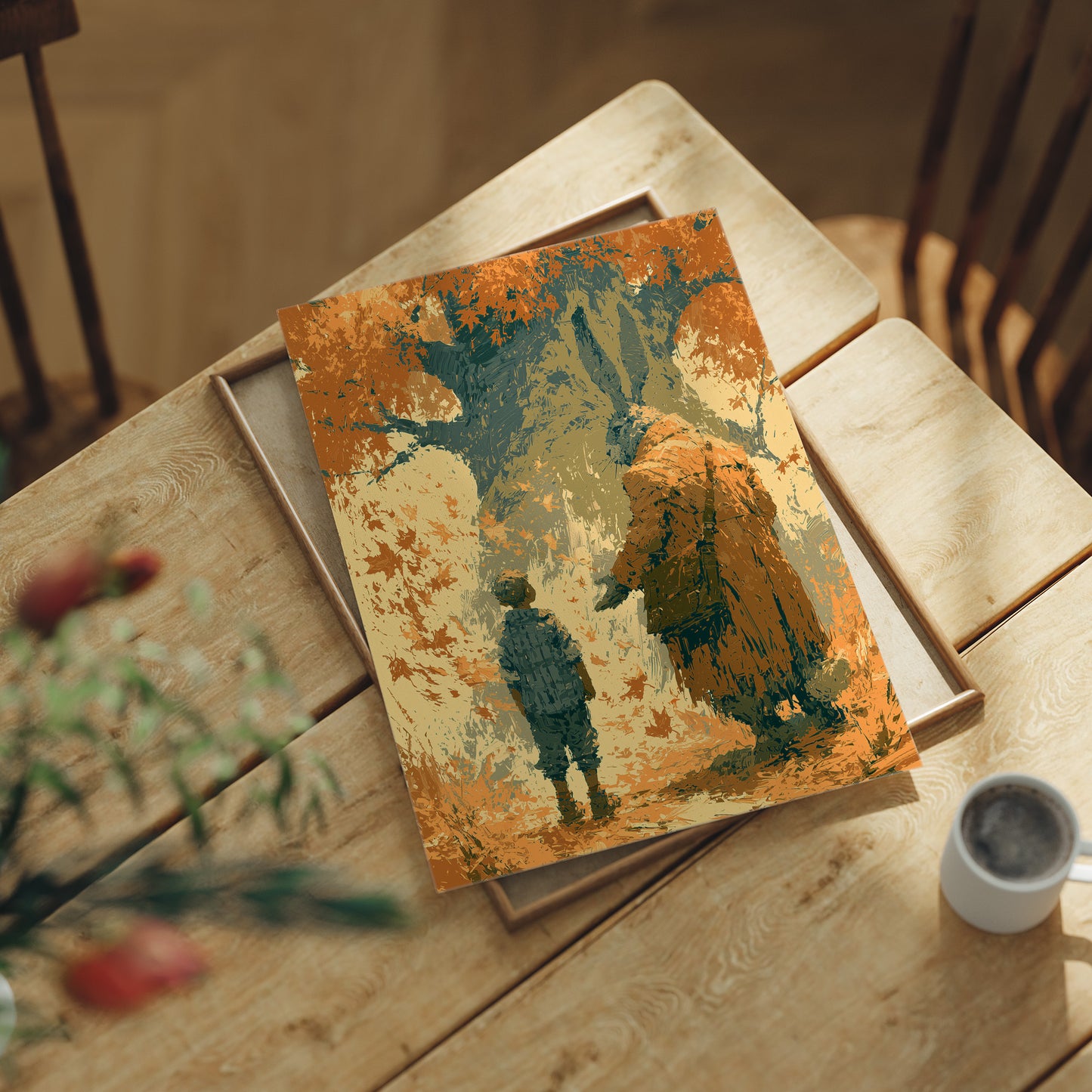 An Offered Hand, An Amber Wood