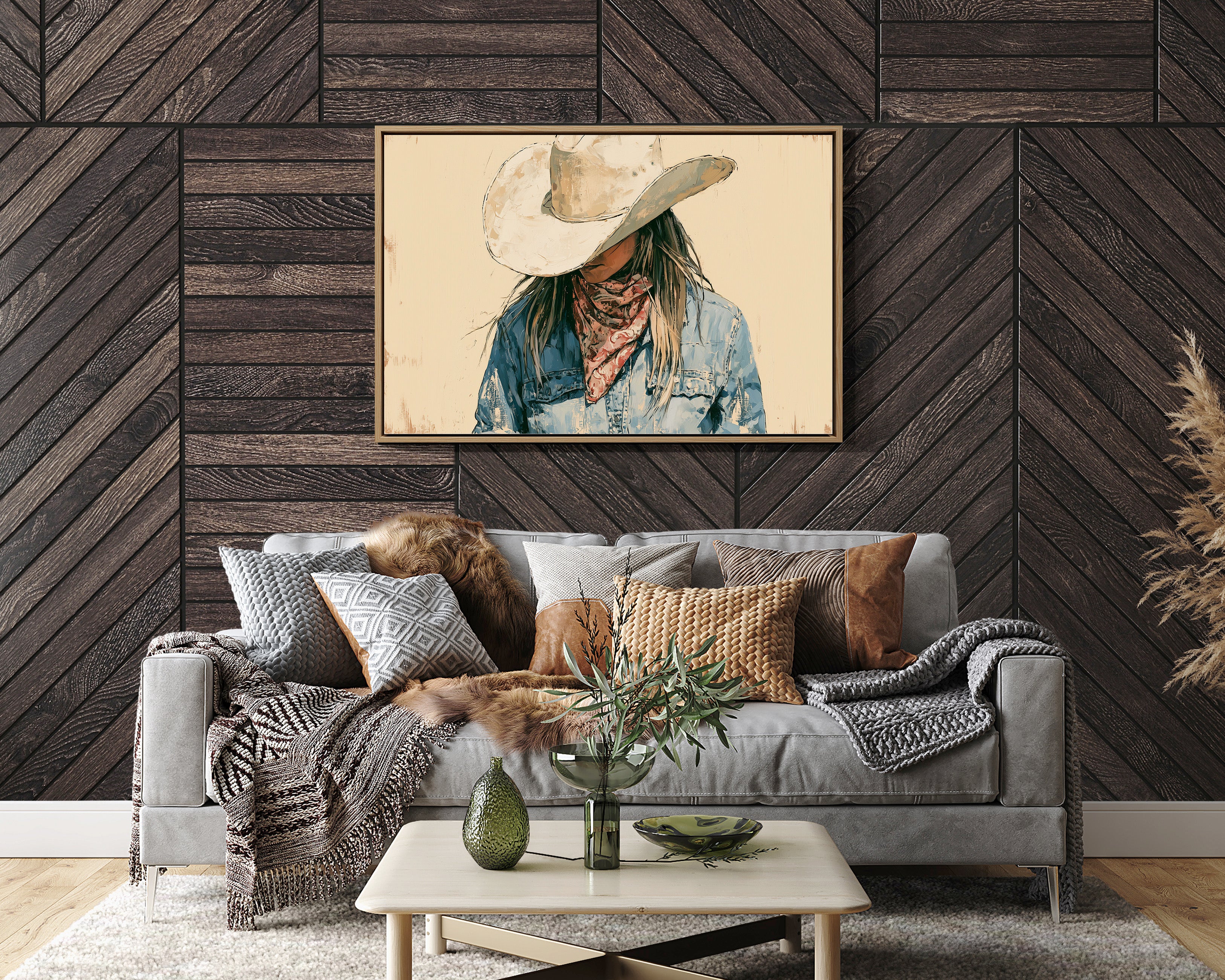 Bandana and Denim Portrait