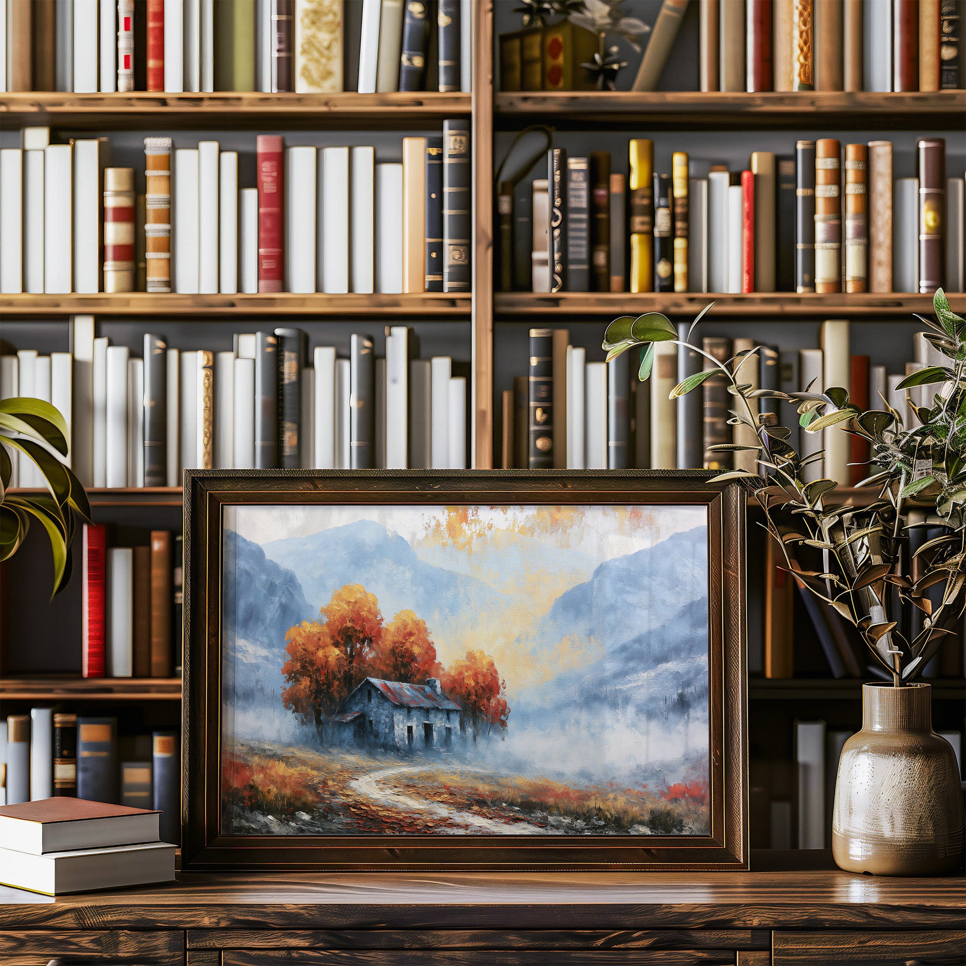 Cabin Where Autumn Settles