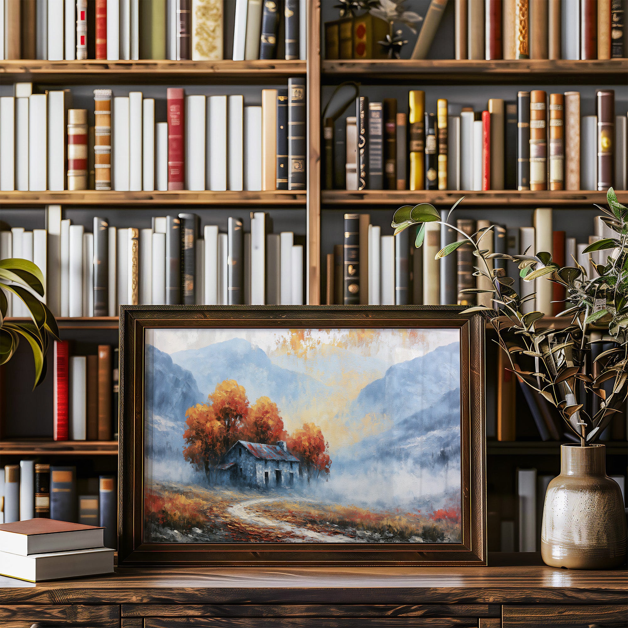 Cabin Where Autumn Settles