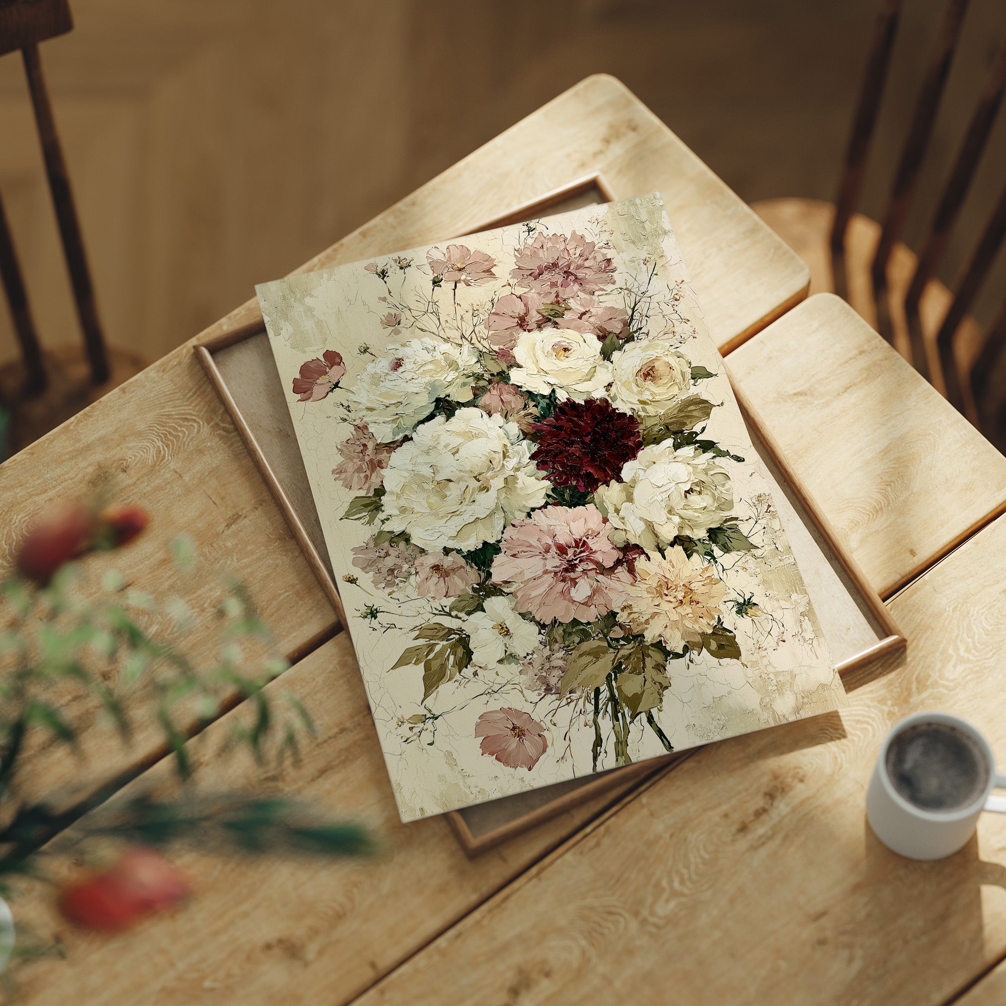 Bouquet in Antique Cream