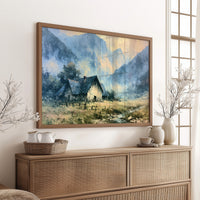 Cottage Beneath the Blue Peaks