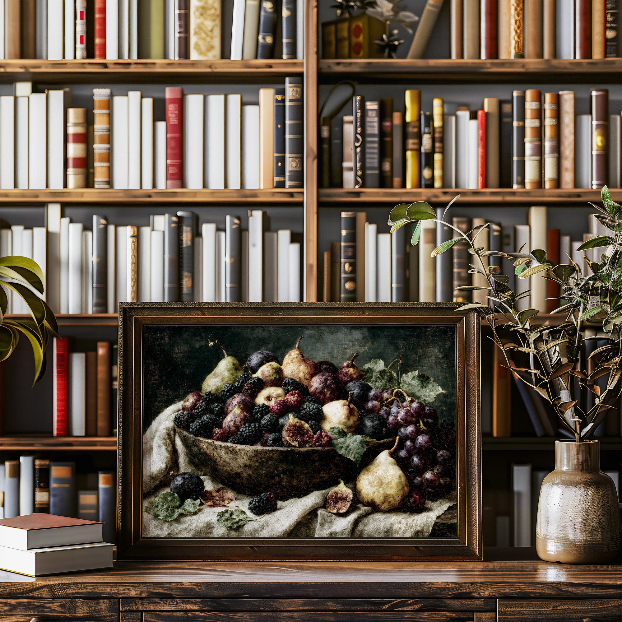 Harvest Bowl of Pears and Figs