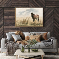 Horse and the Old Homestead
