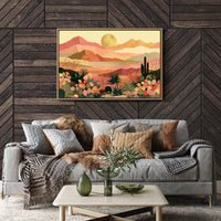 Desert Bloom at Golden Hour