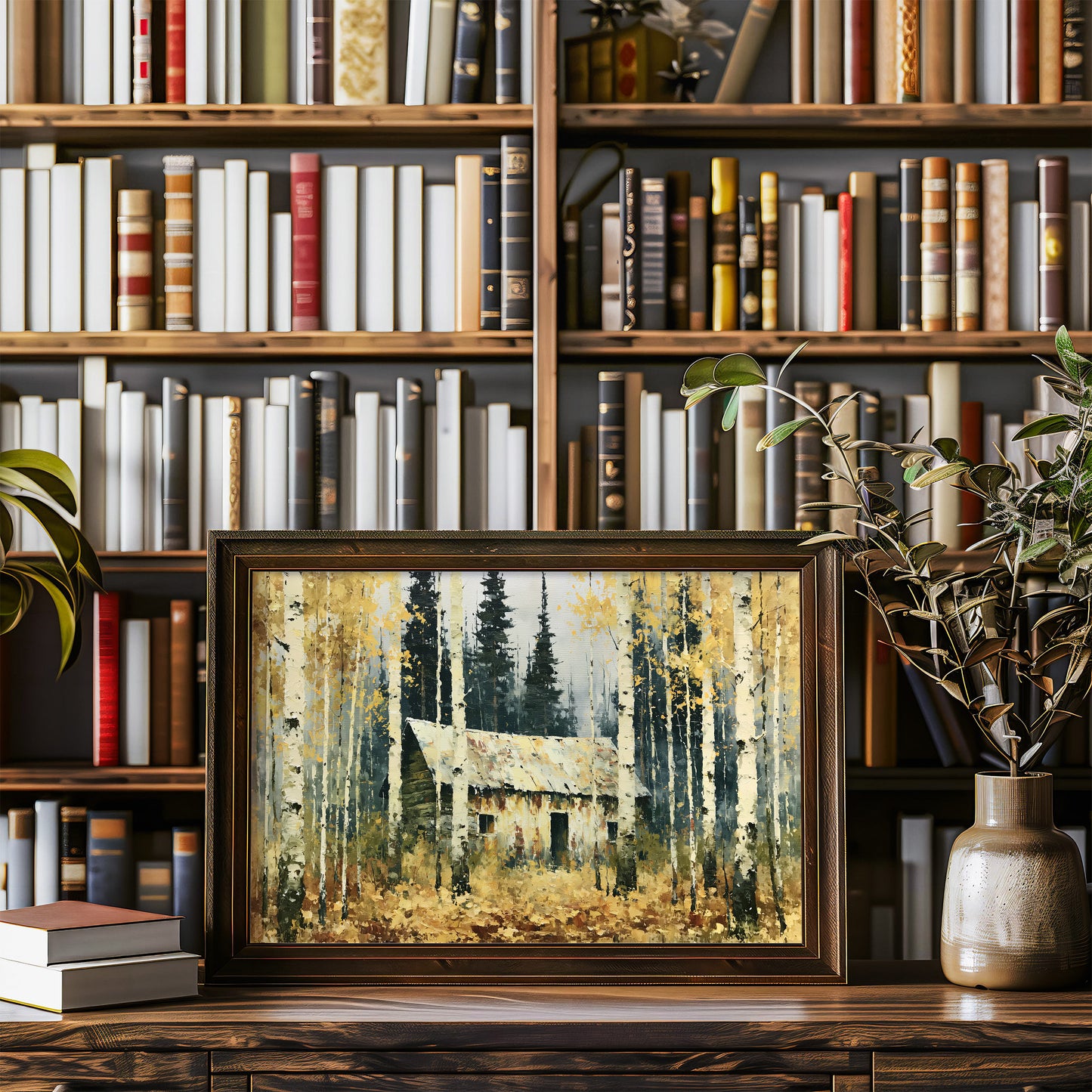 Cabin Lost in the Birches