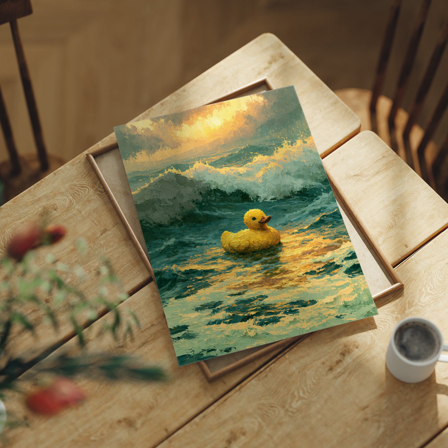 Duck Aglow at Sea