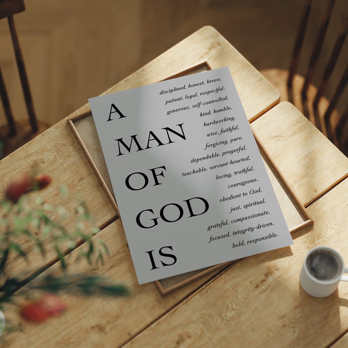A Man of God Is (Classic Serif)