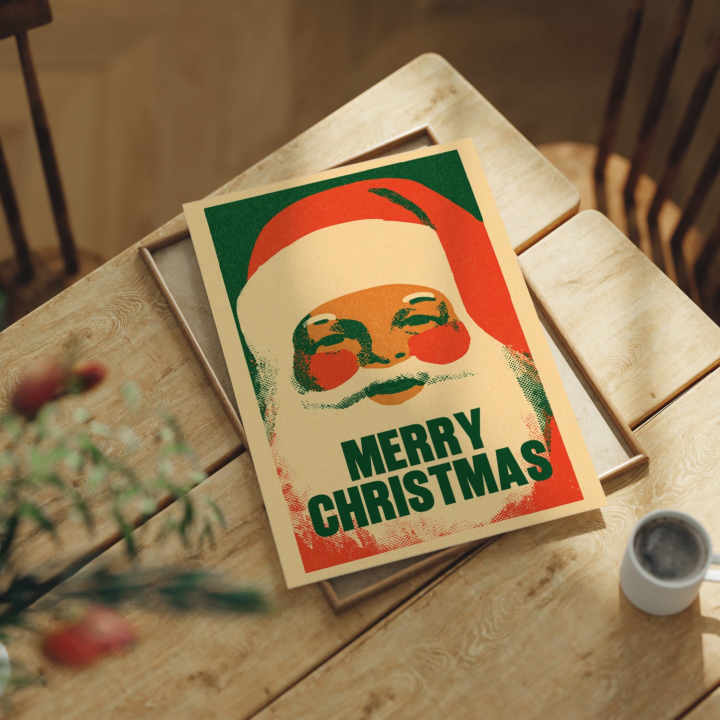 Merry Christmas Riso Santa