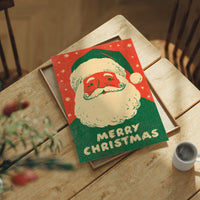 Merry Christmas Vintage Woodcut