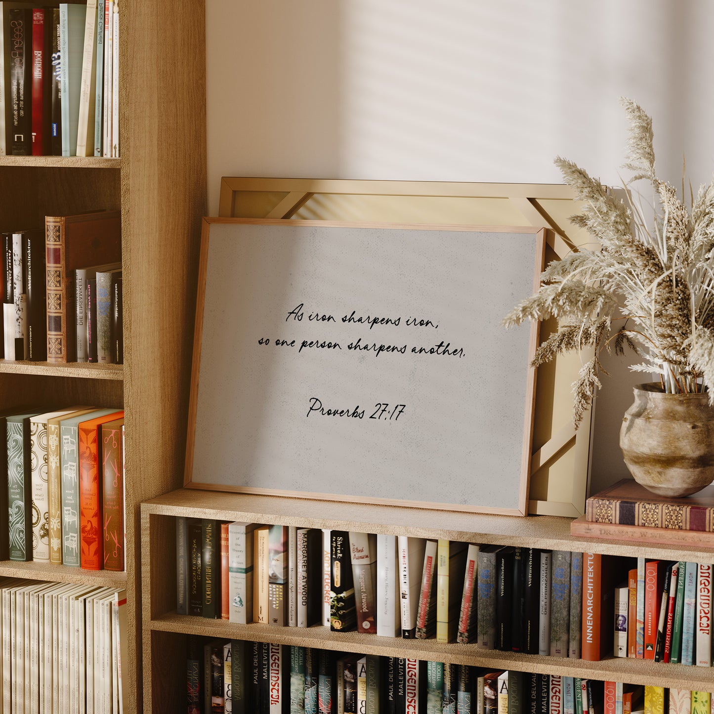 Iron Sharpens Iron Scripture Print