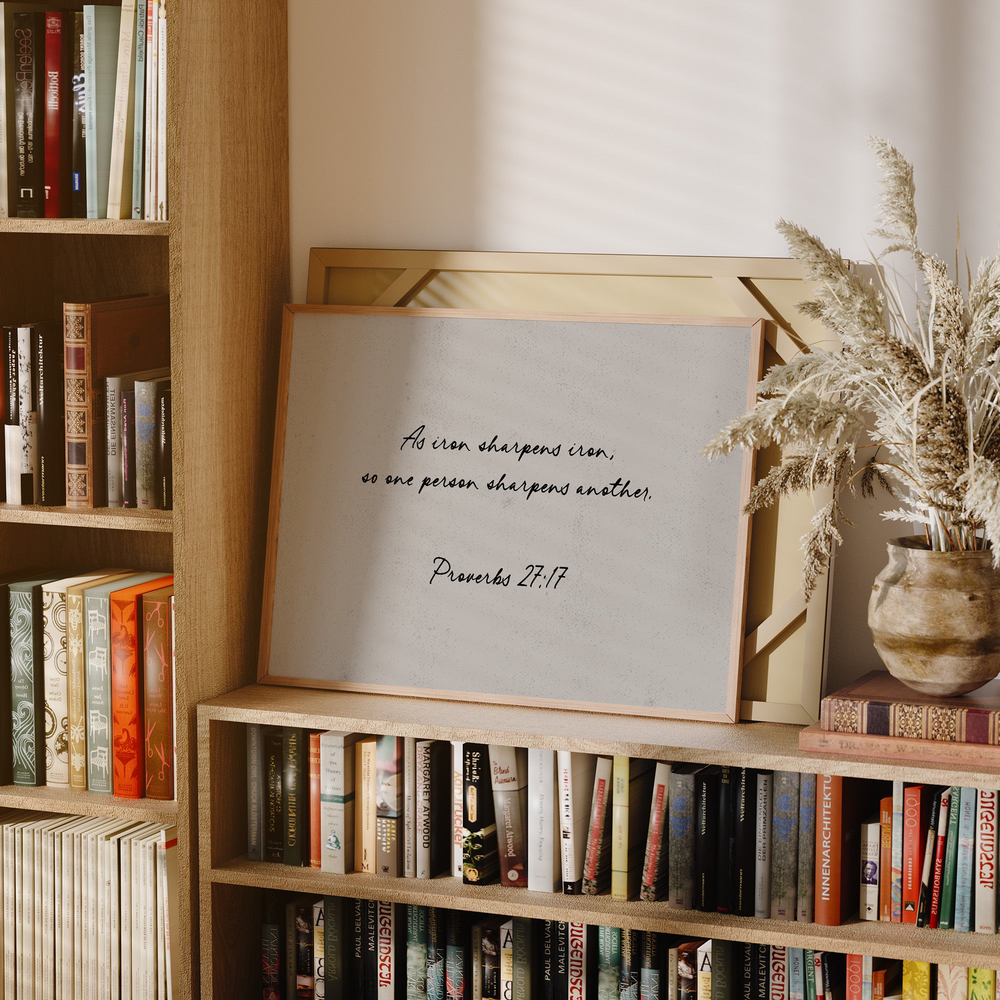 Iron Sharpens Iron Scripture Print