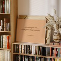 Iron Sharpens Iron Serif Print