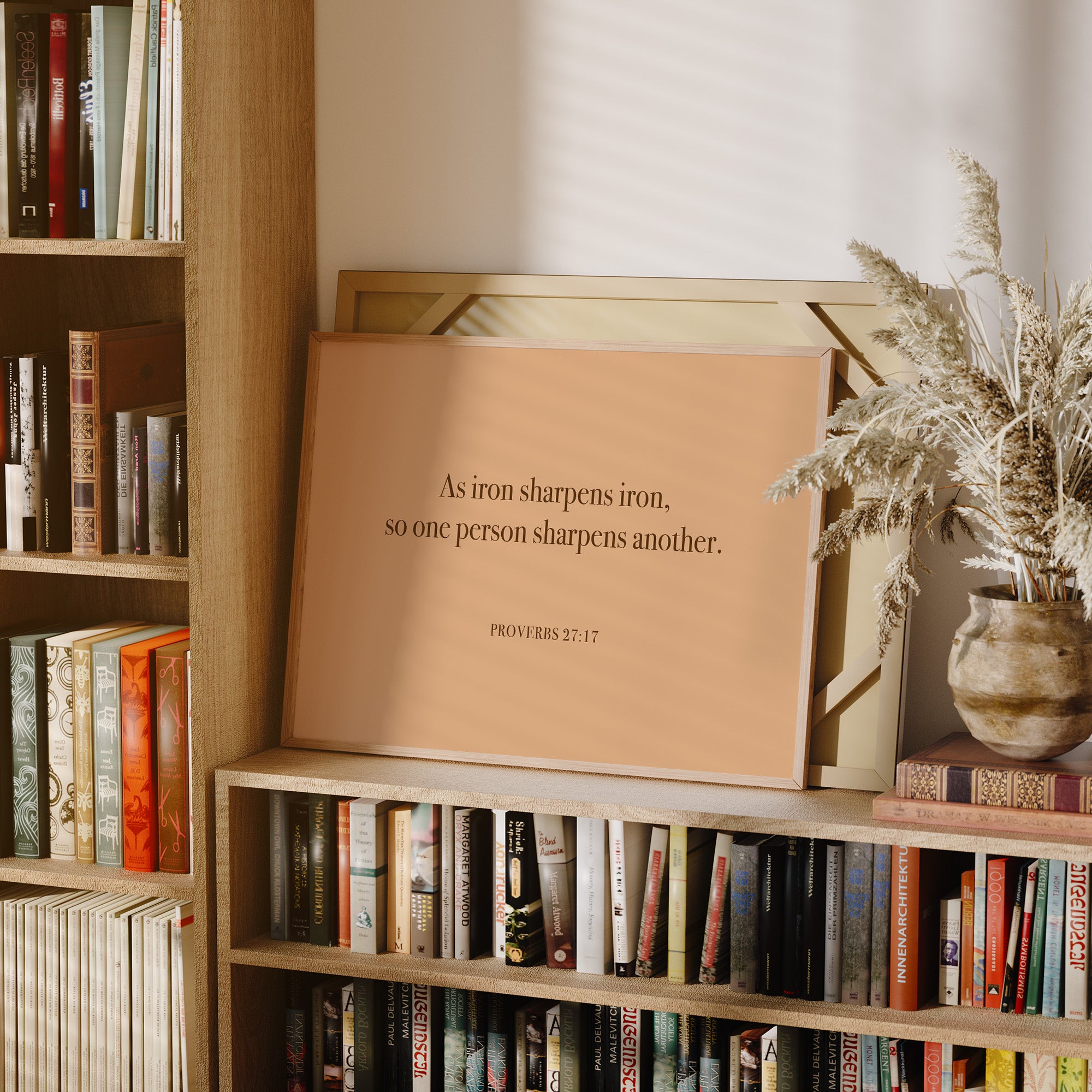 Iron Sharpens Iron Serif Print