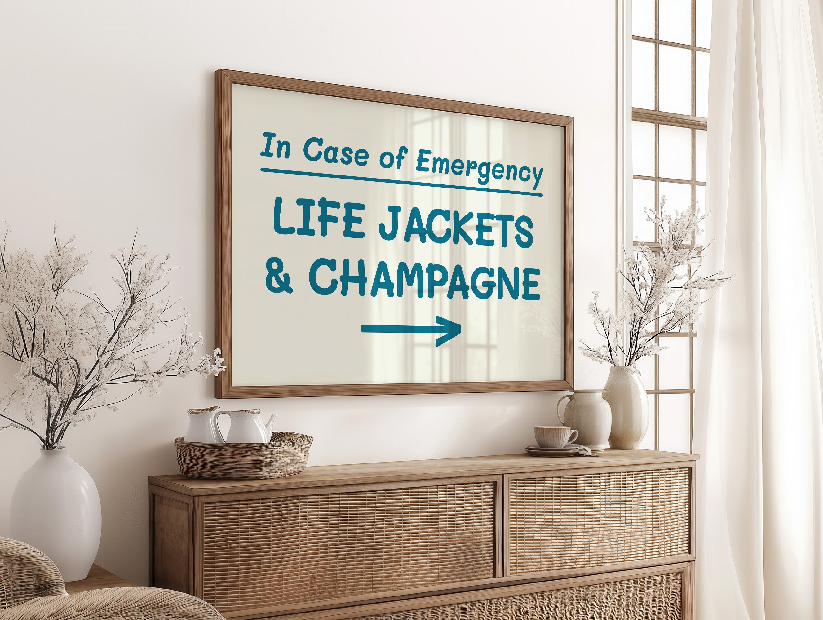 Life Jackets & Champagne, Teal
