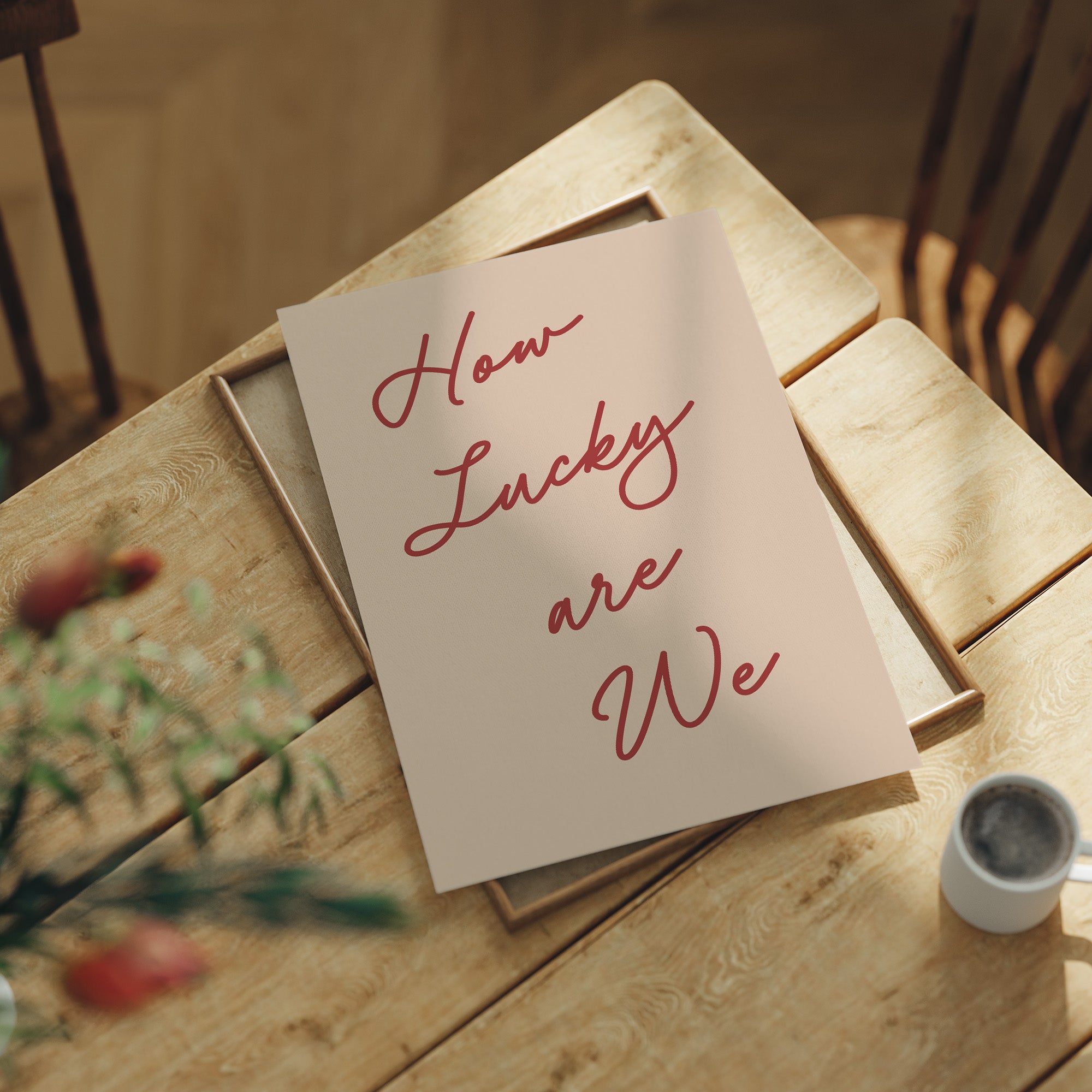 Lucky, In Cursive