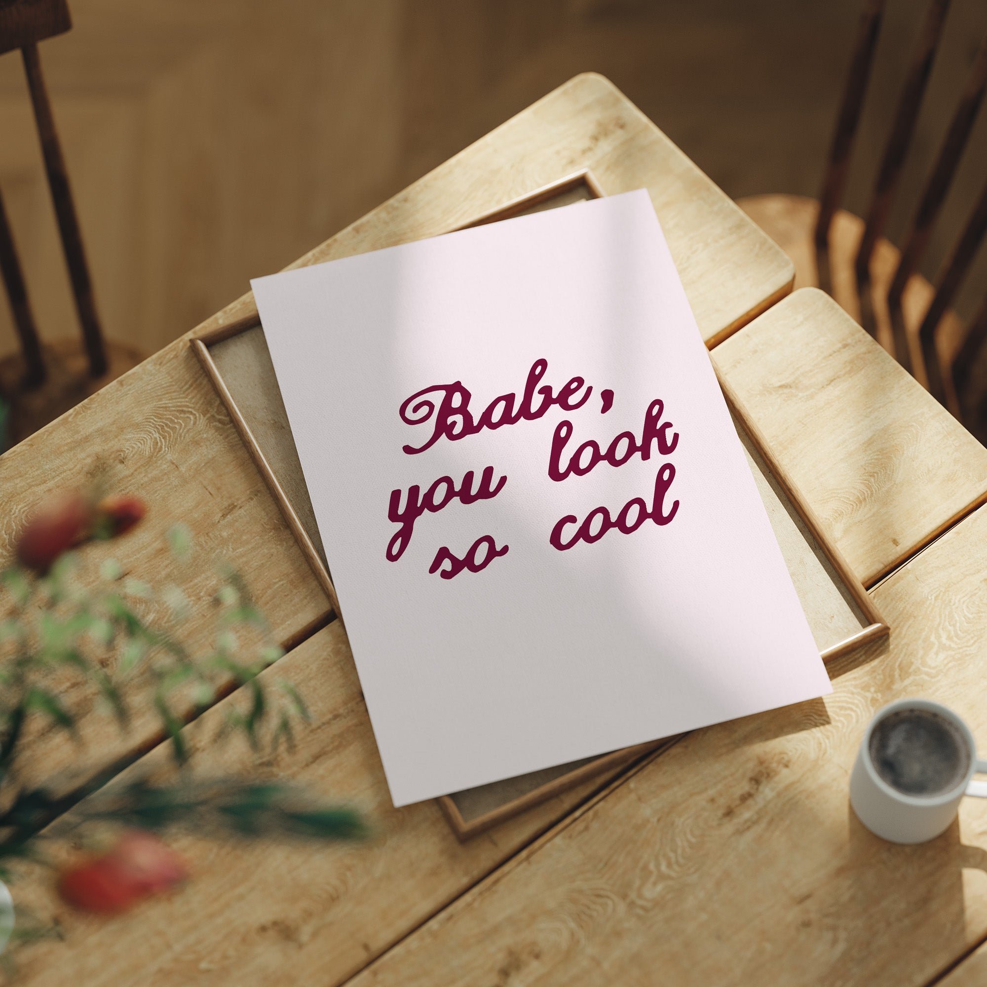 Babe, So Cool (Script)