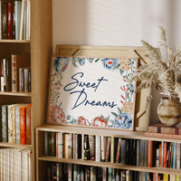 Sweet Dreams Floral Frame Print