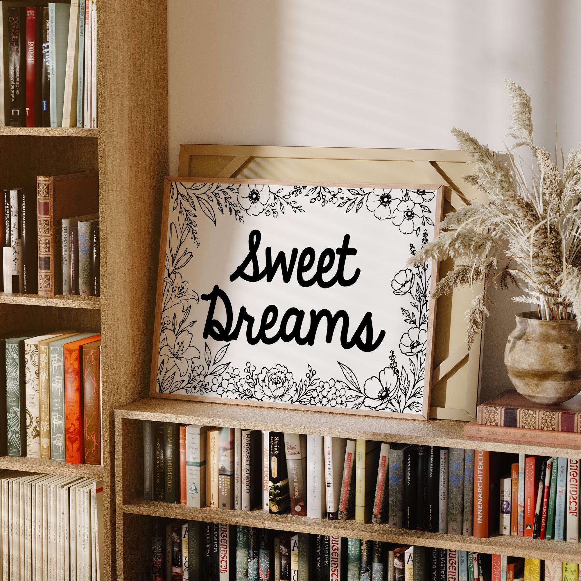 Sweet Dreams Botanical Line Art