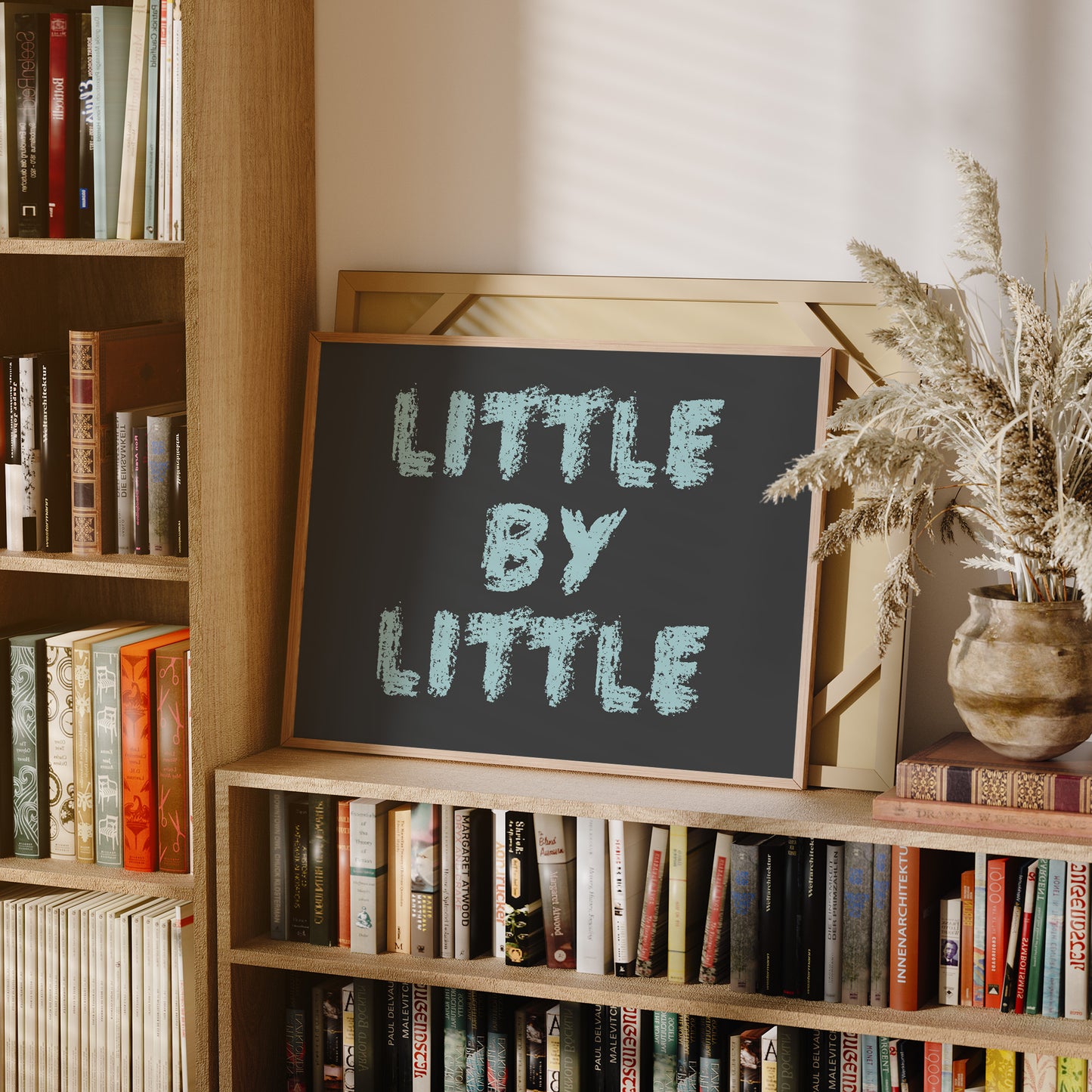 Little By Little Chalkboard Print
