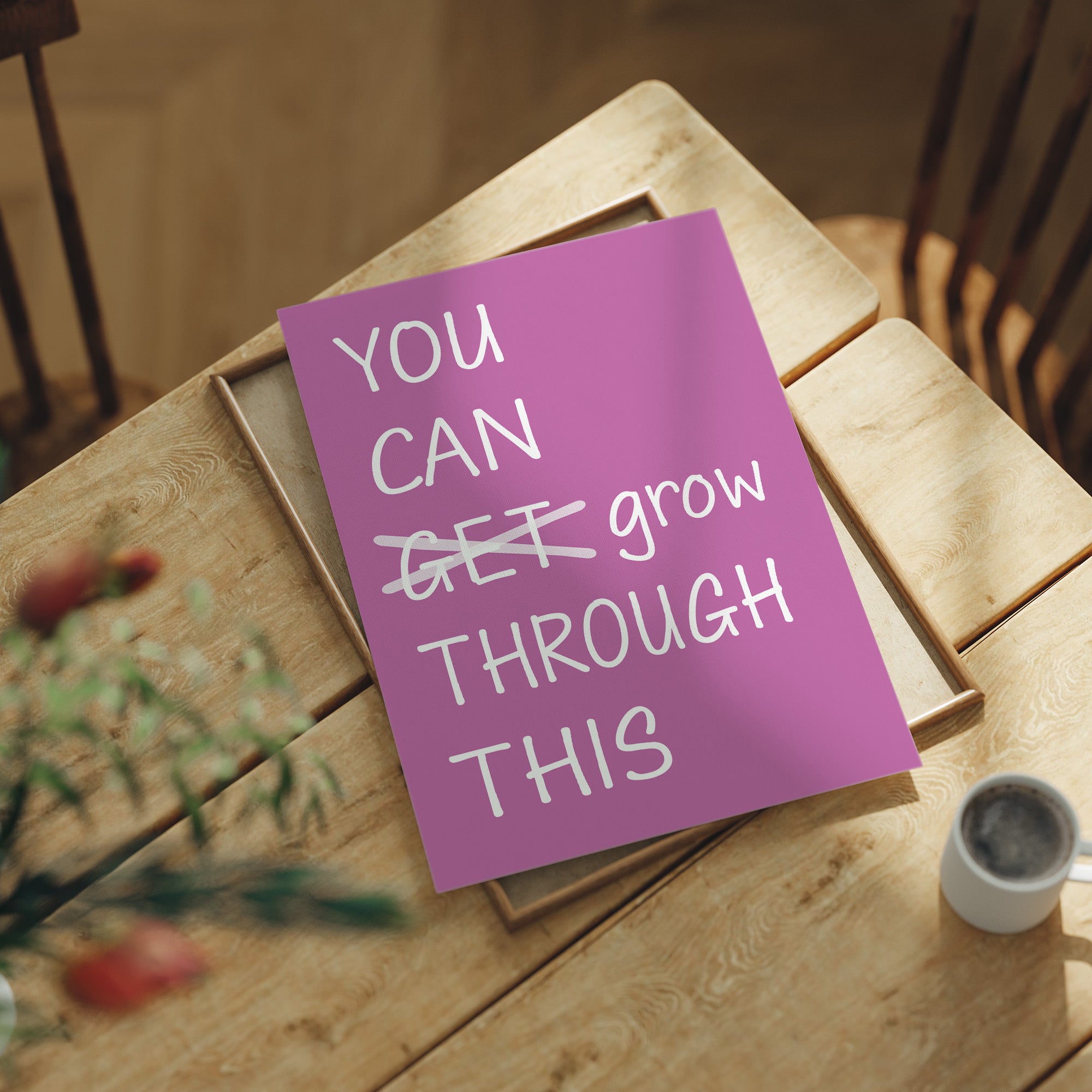 Grow, Not Just Get, Through (Orchid)