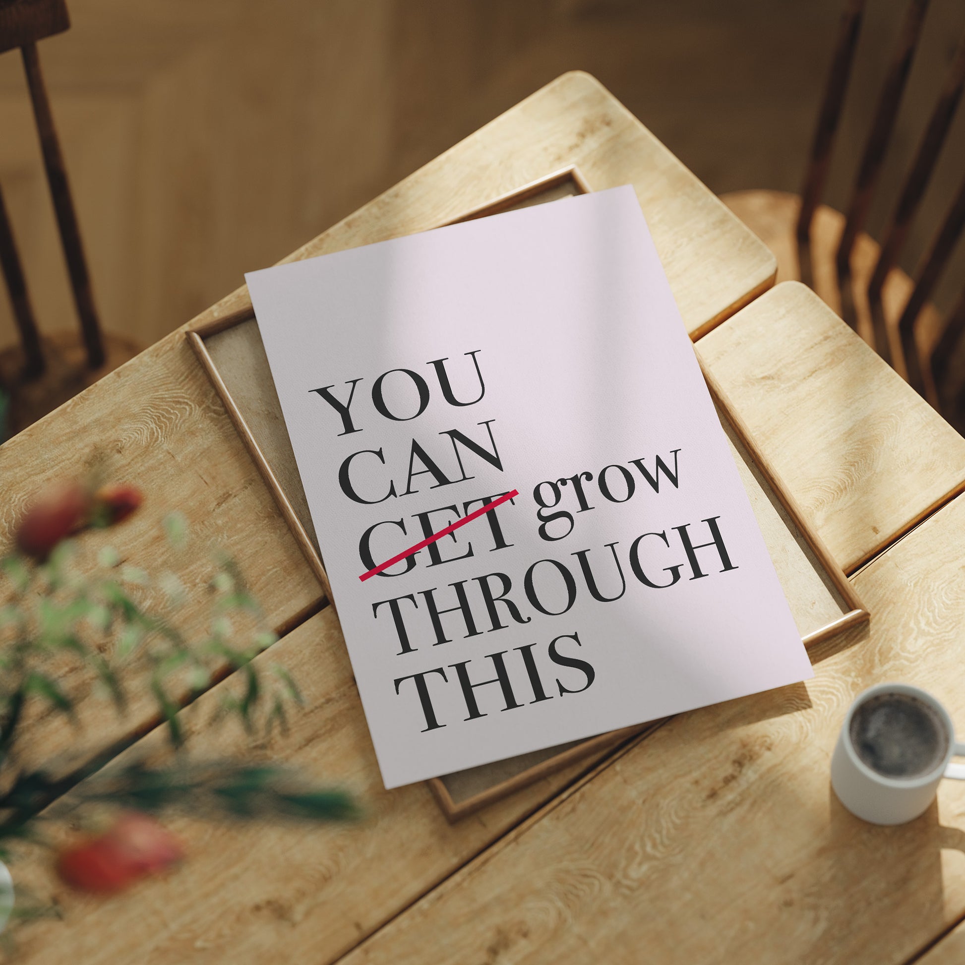 Grow, Not Just Get, Through (Serif)