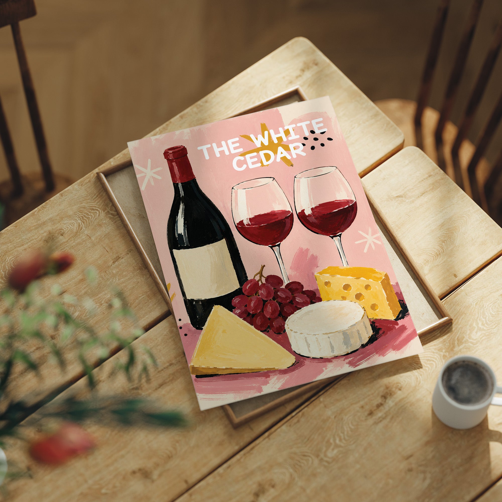 Wine & Cheese, Festive Pink