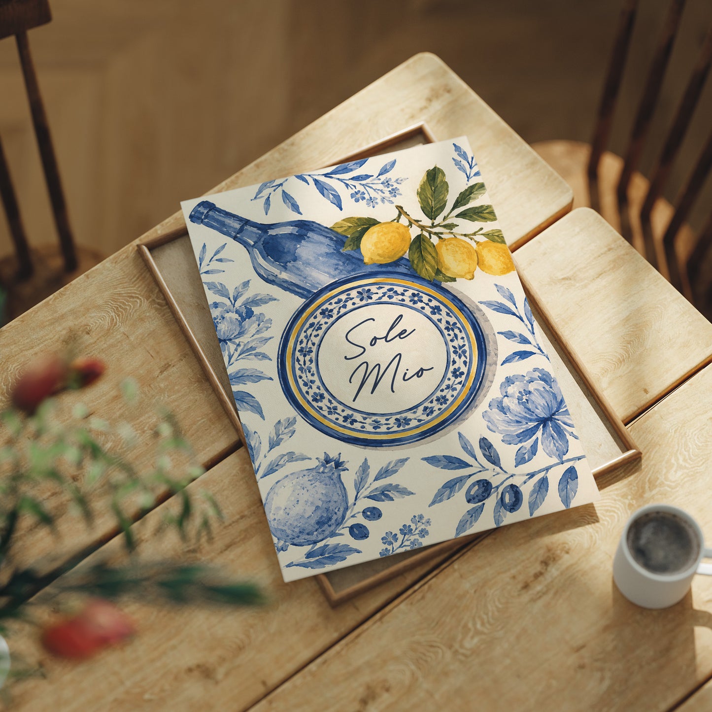 Sole Mio Tablescape (Blue & White)