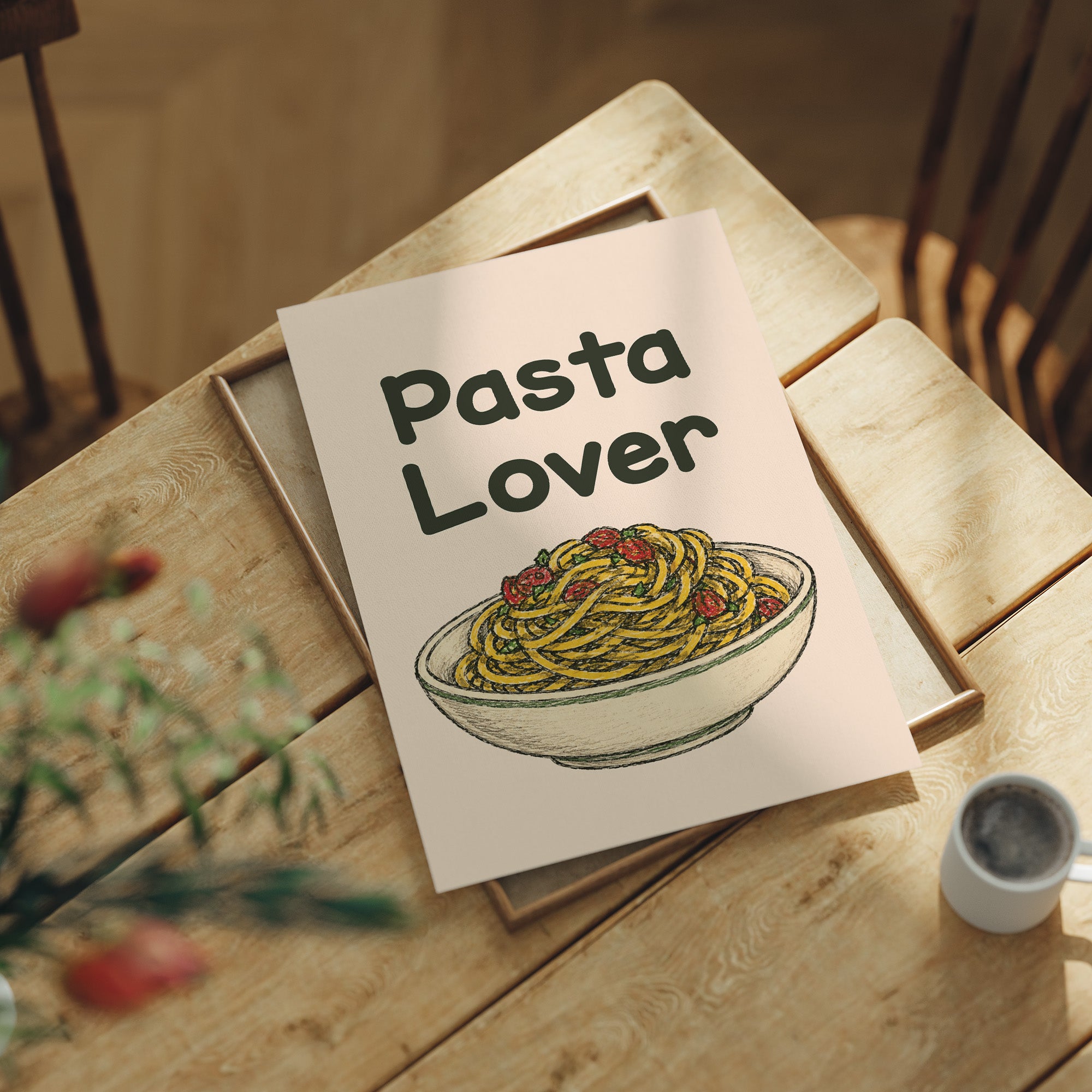 Pasta Lover, Sketched