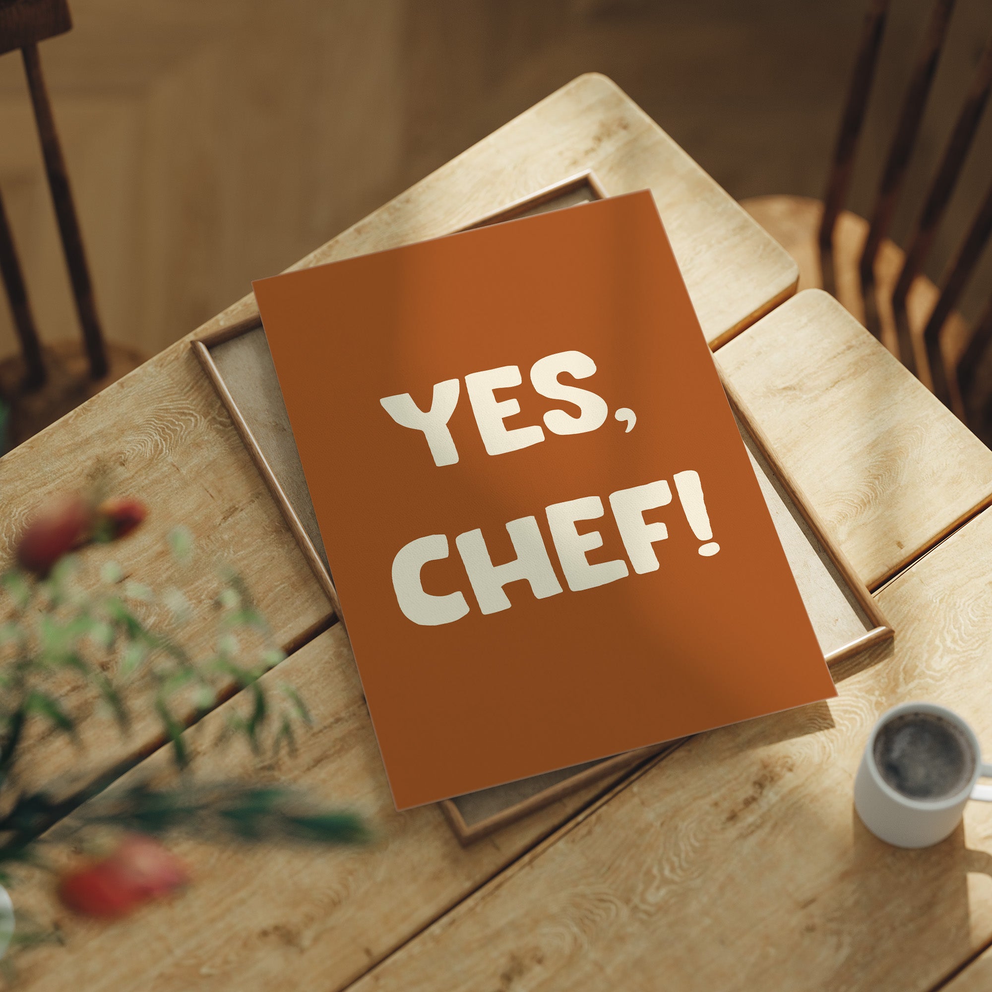 Yes, Chef! (Rust Orange)
