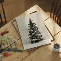 Snow-Laden Fir, Oil Study