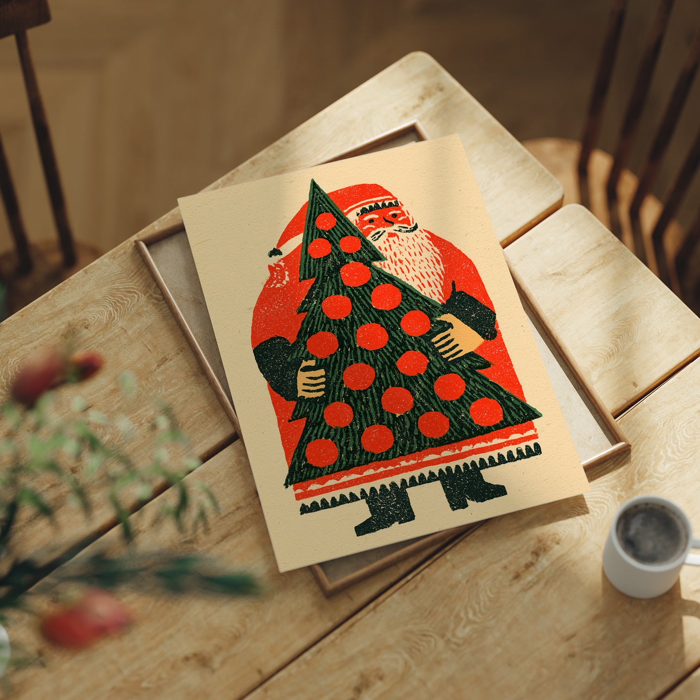 Santa Hauls the Big Tree