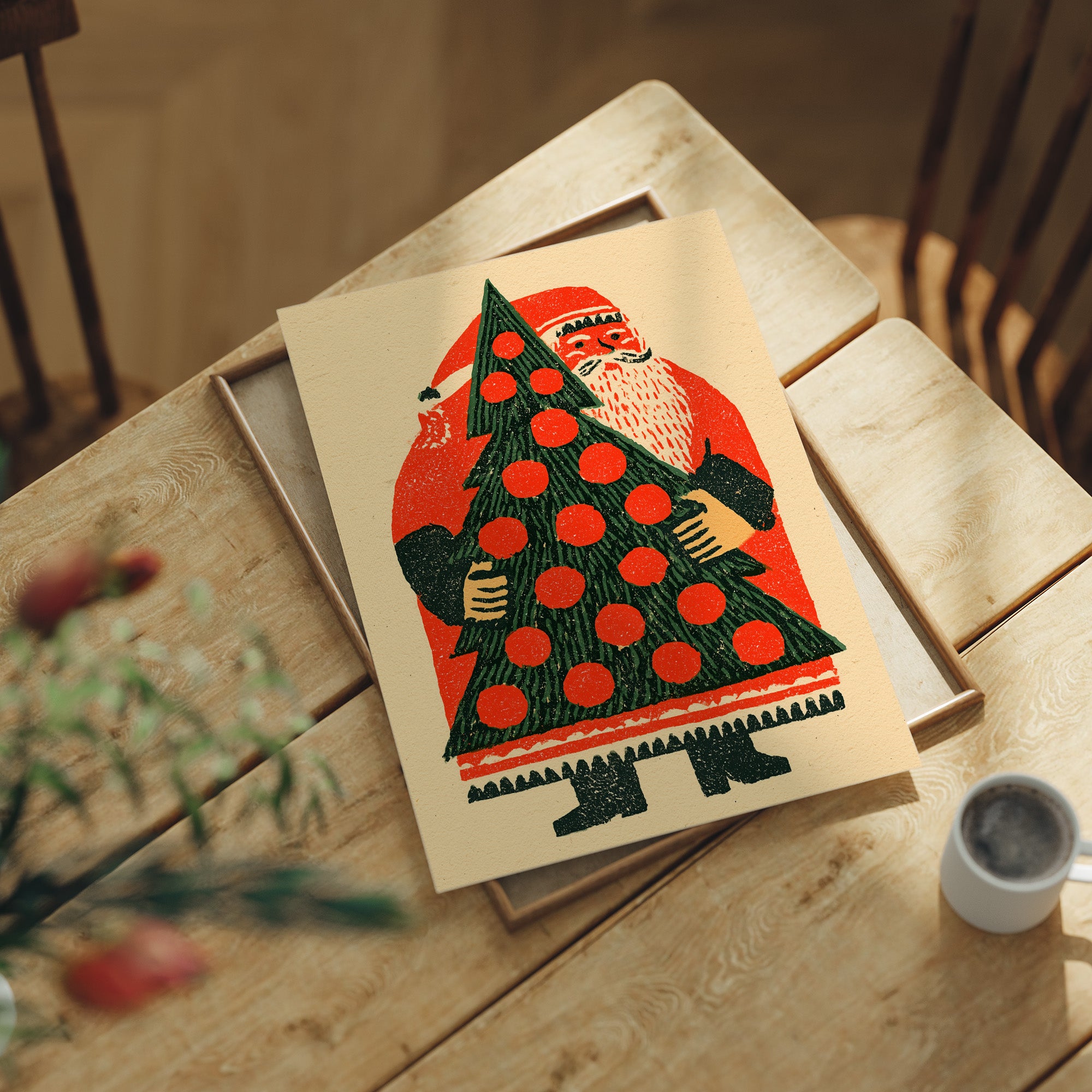 Santa Hauls the Big Tree