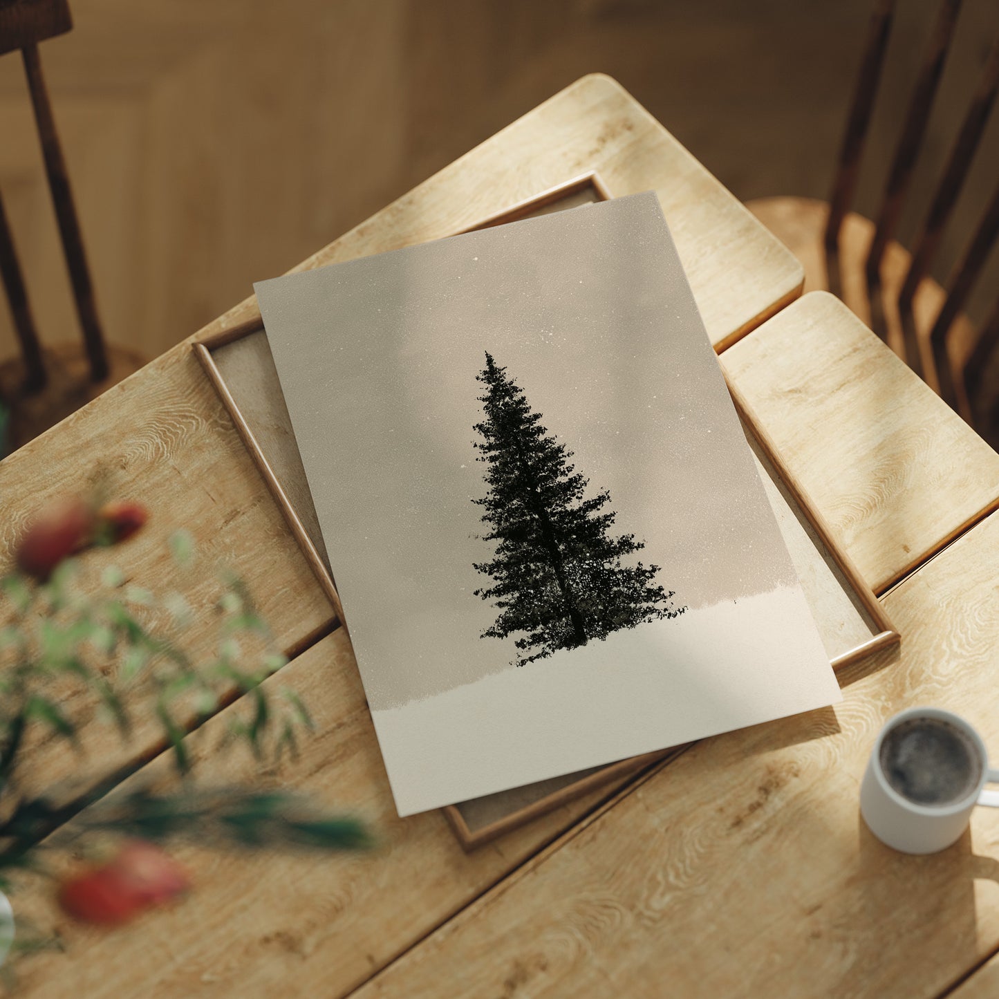 Solitary Pine, Quiet Beige