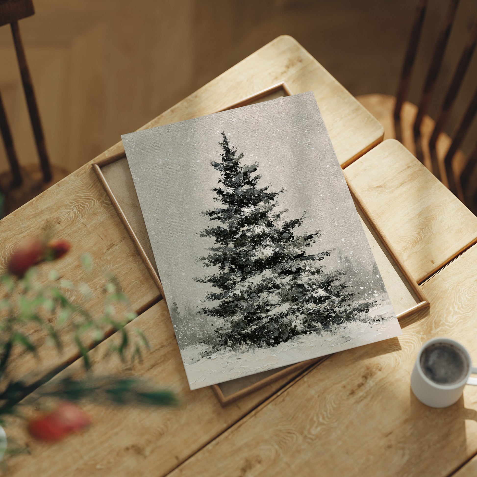 Lone Pine in Snowfall