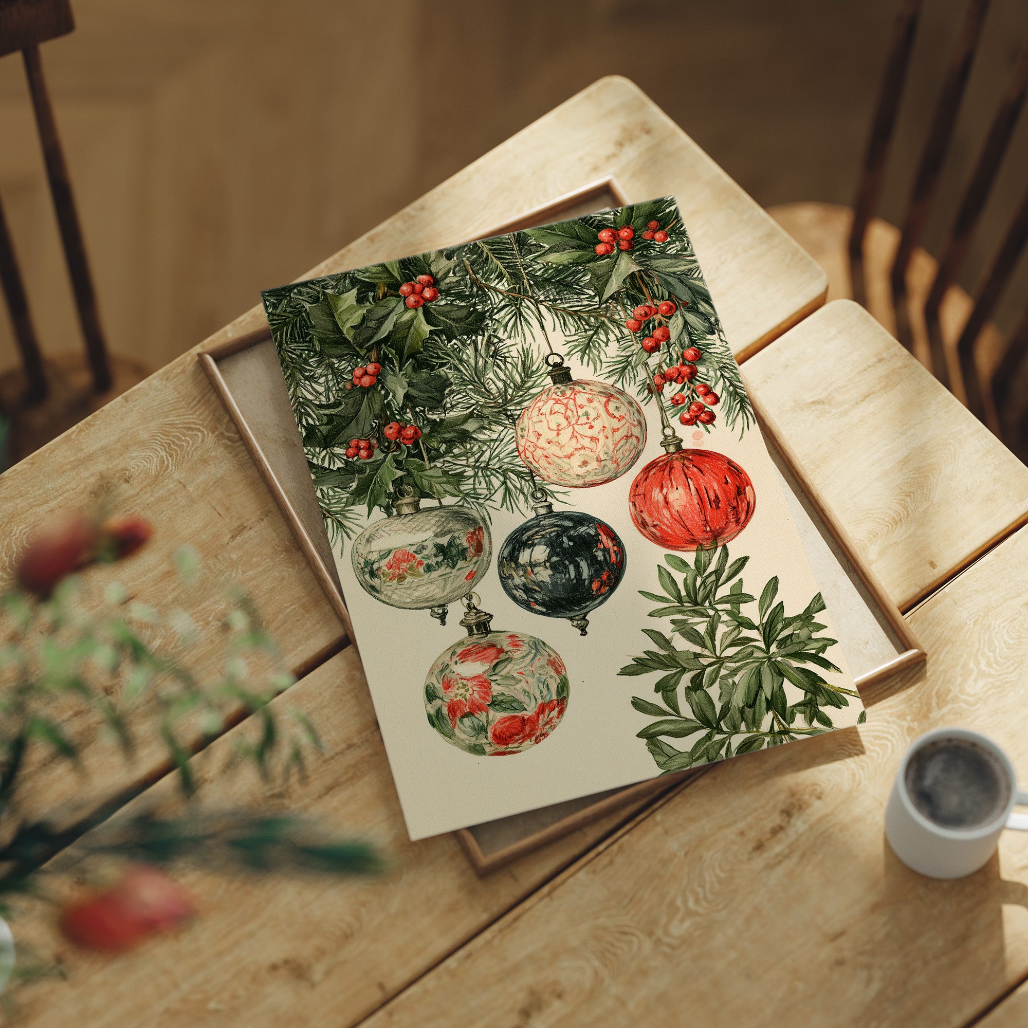 Painted Ornaments in the Boughs