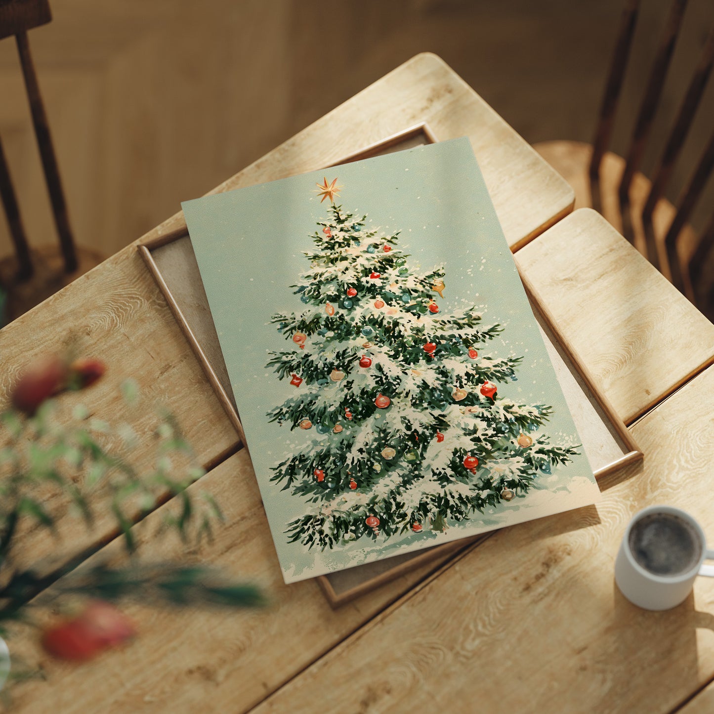 Snow-Laden and Star-Topped