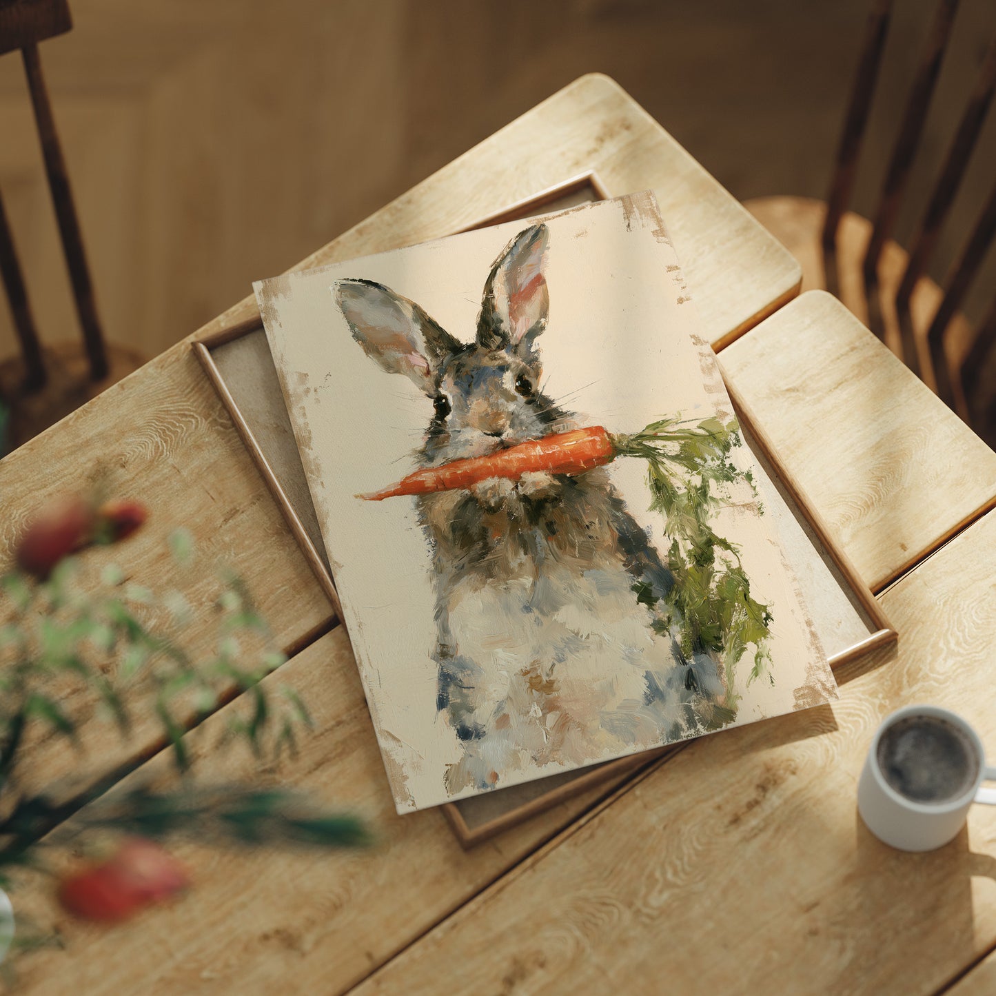 Rabbit With Carrot Impasto