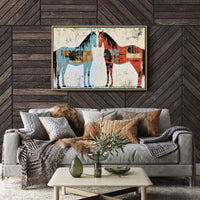 Two Horses, Painted Sides