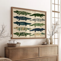 Ten Painted Alligators