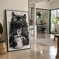 Cat After Too Much Coffee