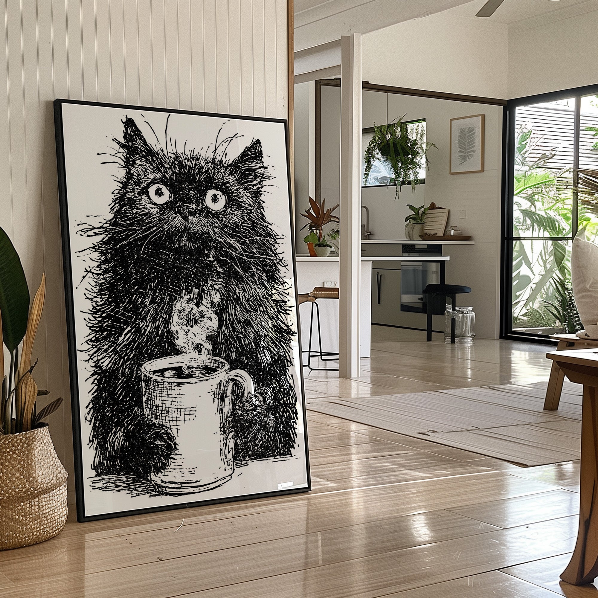 Cat After Too Much Coffee