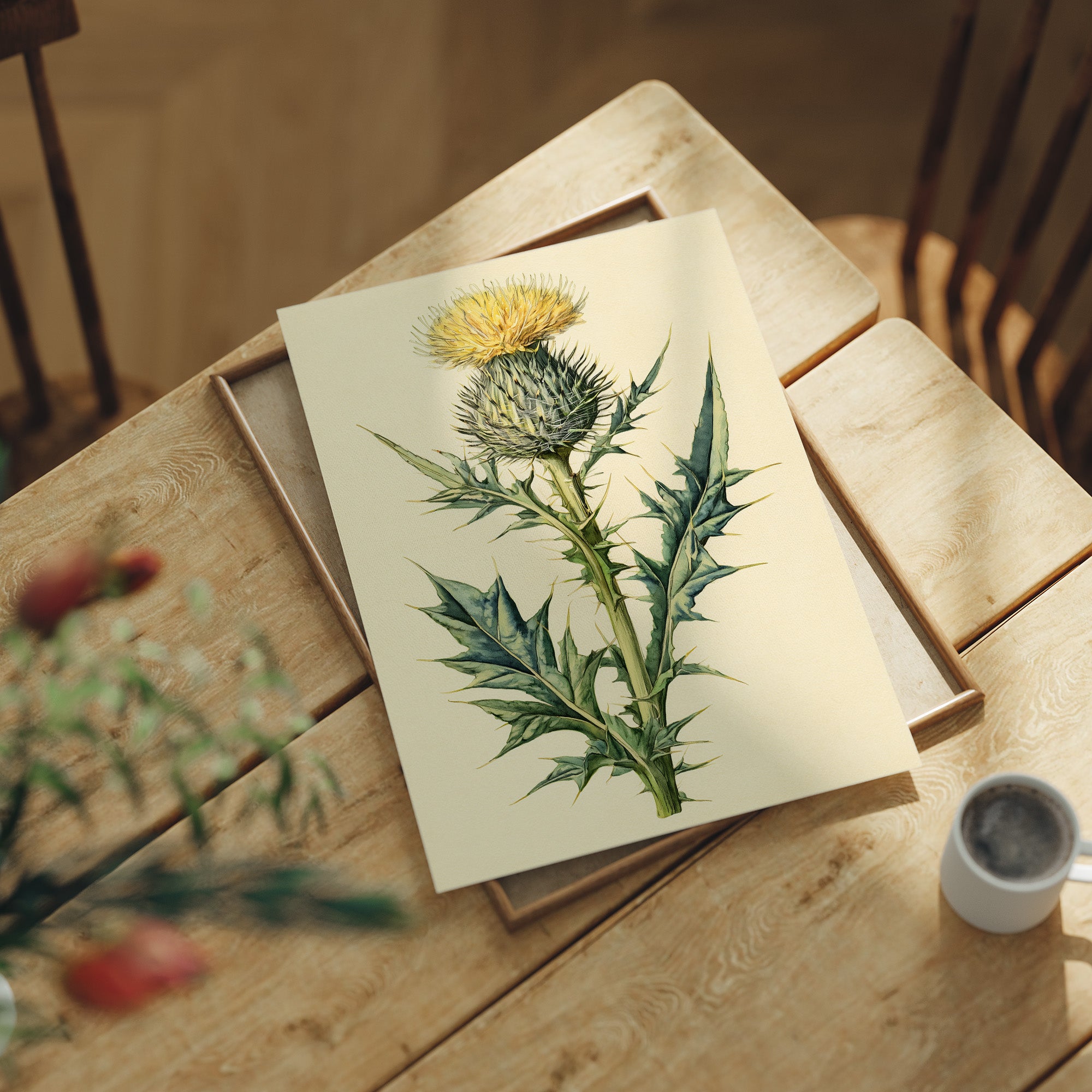 Thistle In Fine Botanical Detail