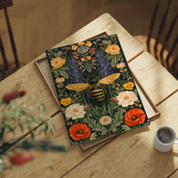 Full Buffet: Bee Among Poppies and Peonies