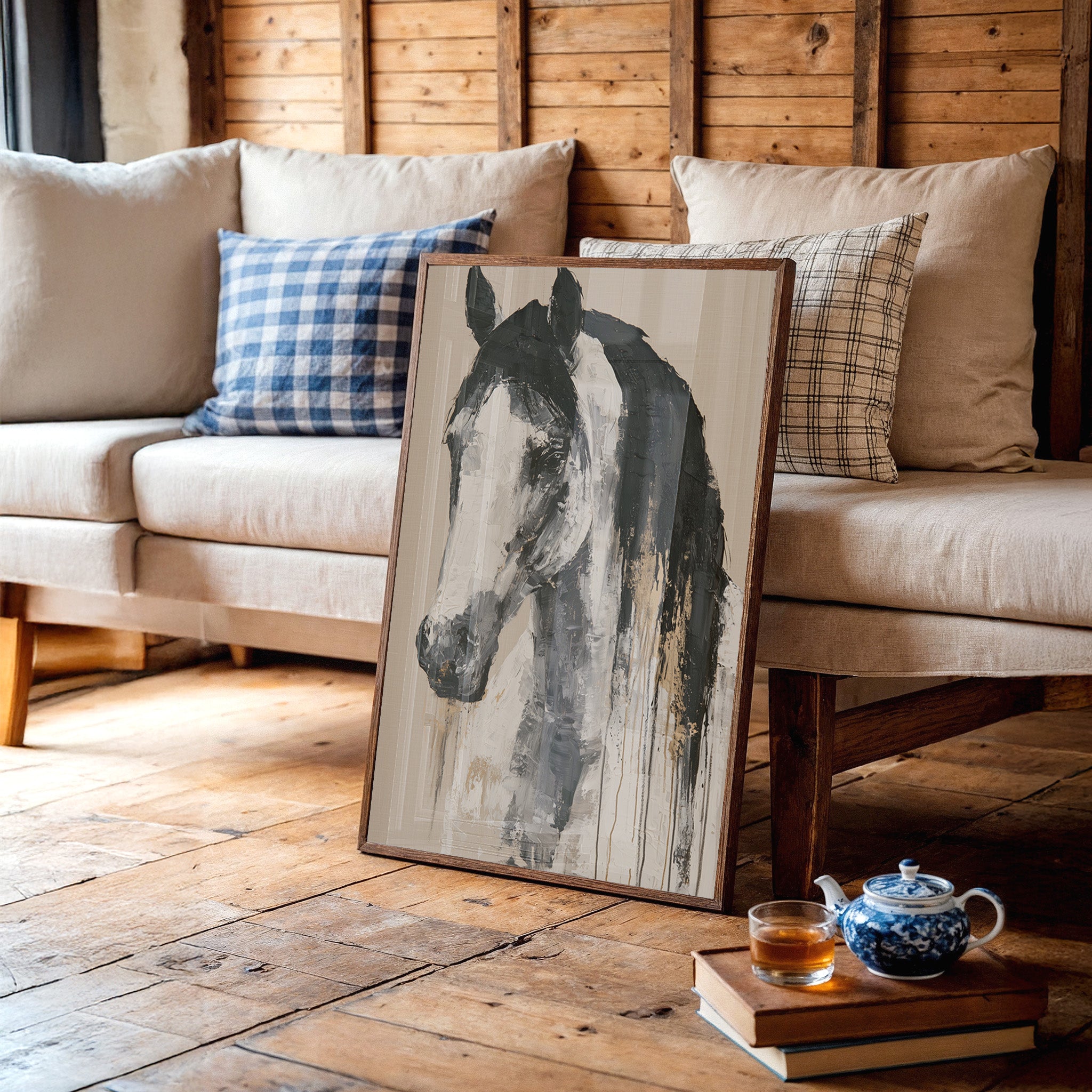 Drip Painted Stallion Study